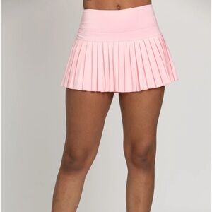 GOLDHINGE PINK PLEATED ATHLETIC SKORT